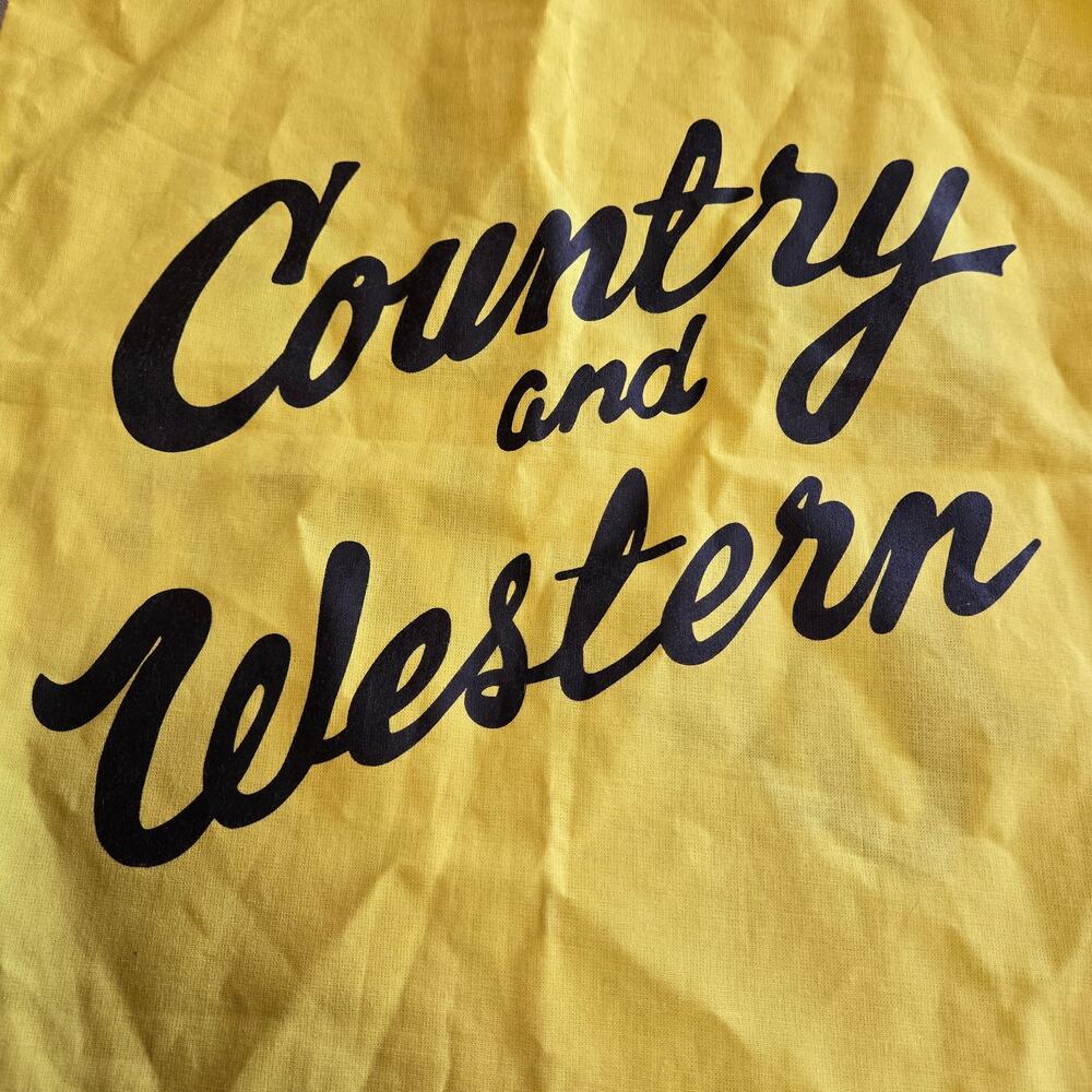 Country and Western Tote Bag NWT Yellow Rodeo Boutique Festival Southern Purse - Picture 2 of 3